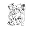 Whirlpool 7MWET3300EQ0 dryer bulkhead parts diagram