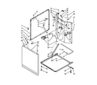 Whirlpool 7MWET3300EQ0 washer cabinet parts diagram