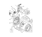 Maytag MEDC555DW2 bulkhead parts diagram