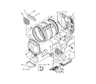 Maytag MLE26PDBYW1 upper and lower bulkhead parts diagram