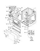 Lower cabinet and front panel parts