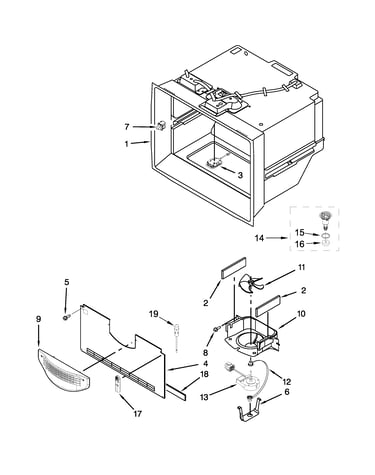 Freezer liner parts