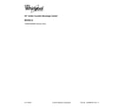 Whirlpool WUB50X24EM00 cover sheet diagram