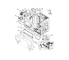 Whirlpool CSP2861TQ1 lower cabinet and front panel parts diagram