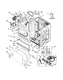 Lower cabinet and front panel parts