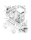 Upper cabinet and front panel parts