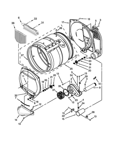 Upper and lower bulkhead parts