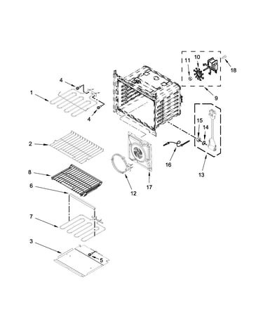 Internal oven parts