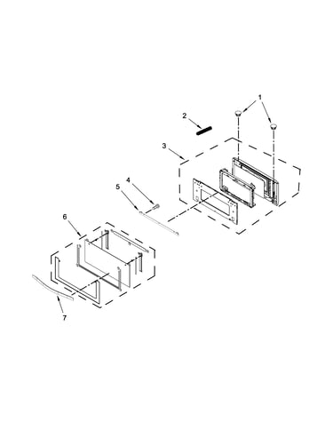 Microwave door parts