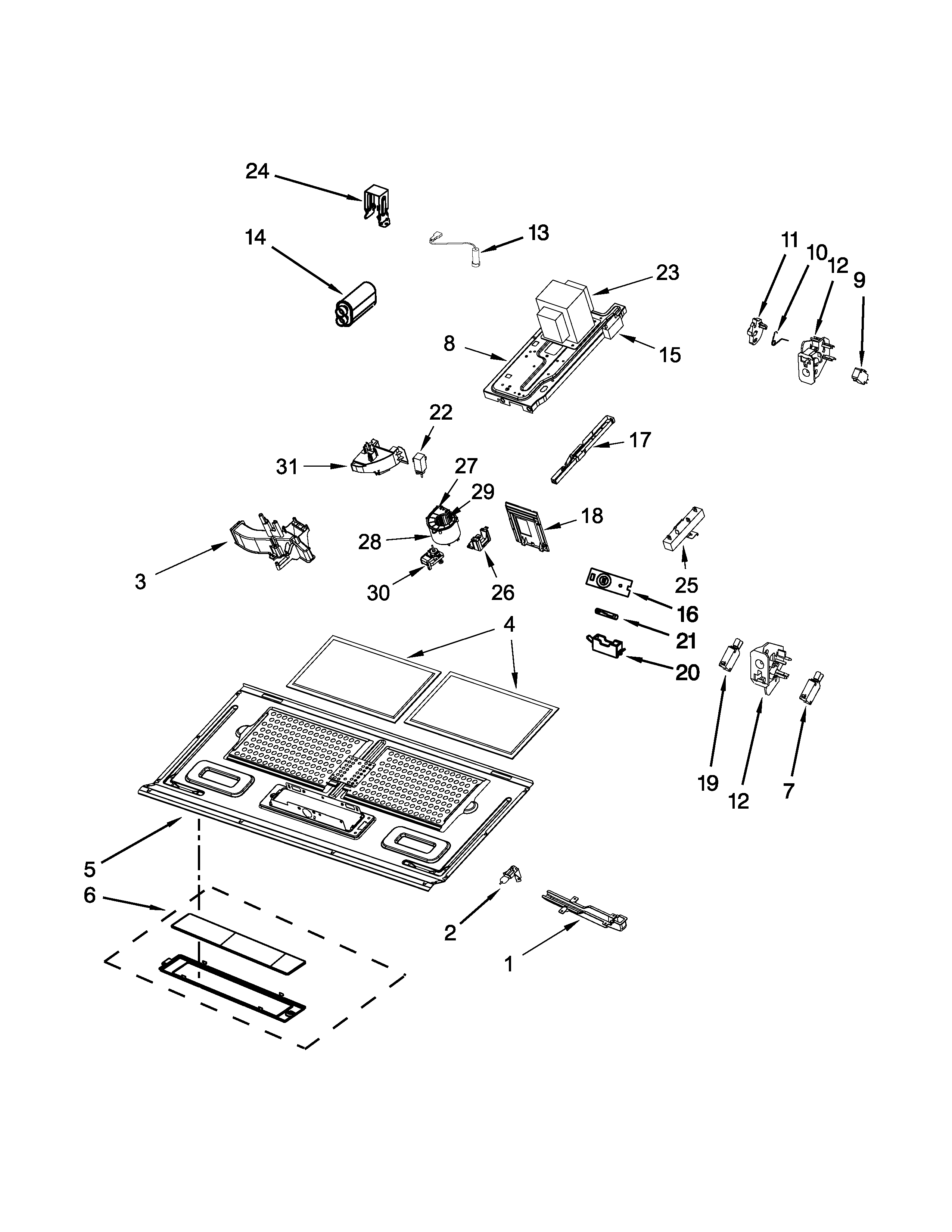 Interior and ventilation parts