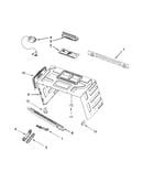 Cabinet and installation parts