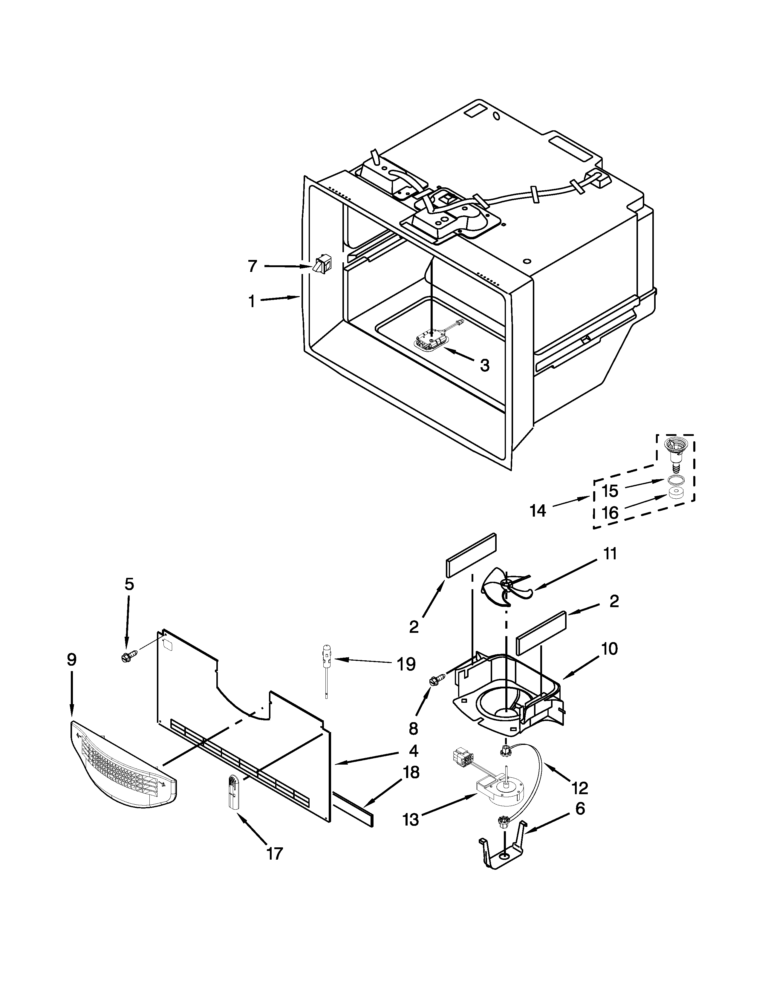 Freezer liner parts