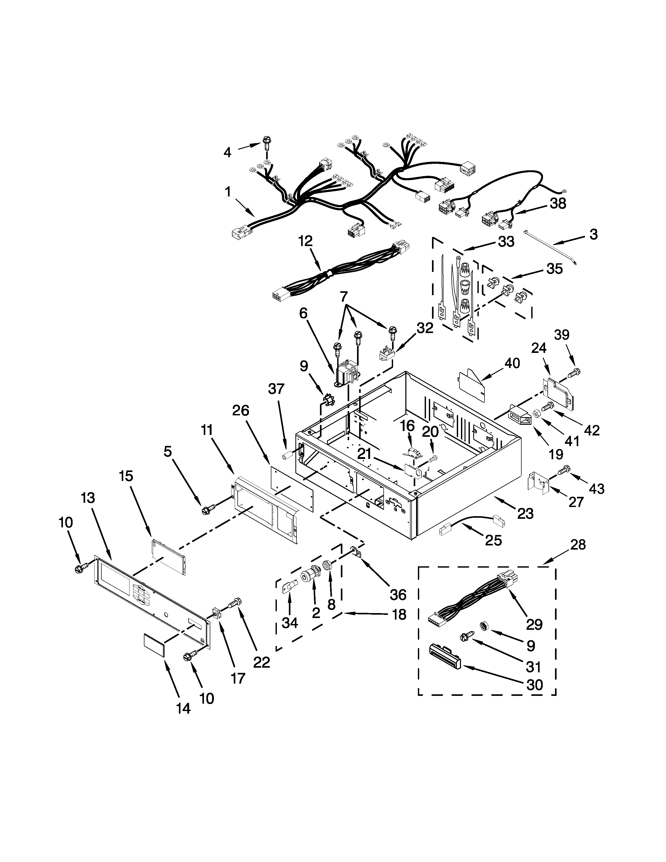 CONTROL PANEL AND SEPARATOR PARTS