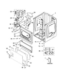 Lower cabinet and front panel parts