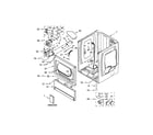 Maytag MLE26PRKYW0 lower cabinet and front panel parts diagram