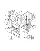Lower cabinet and front panel parts