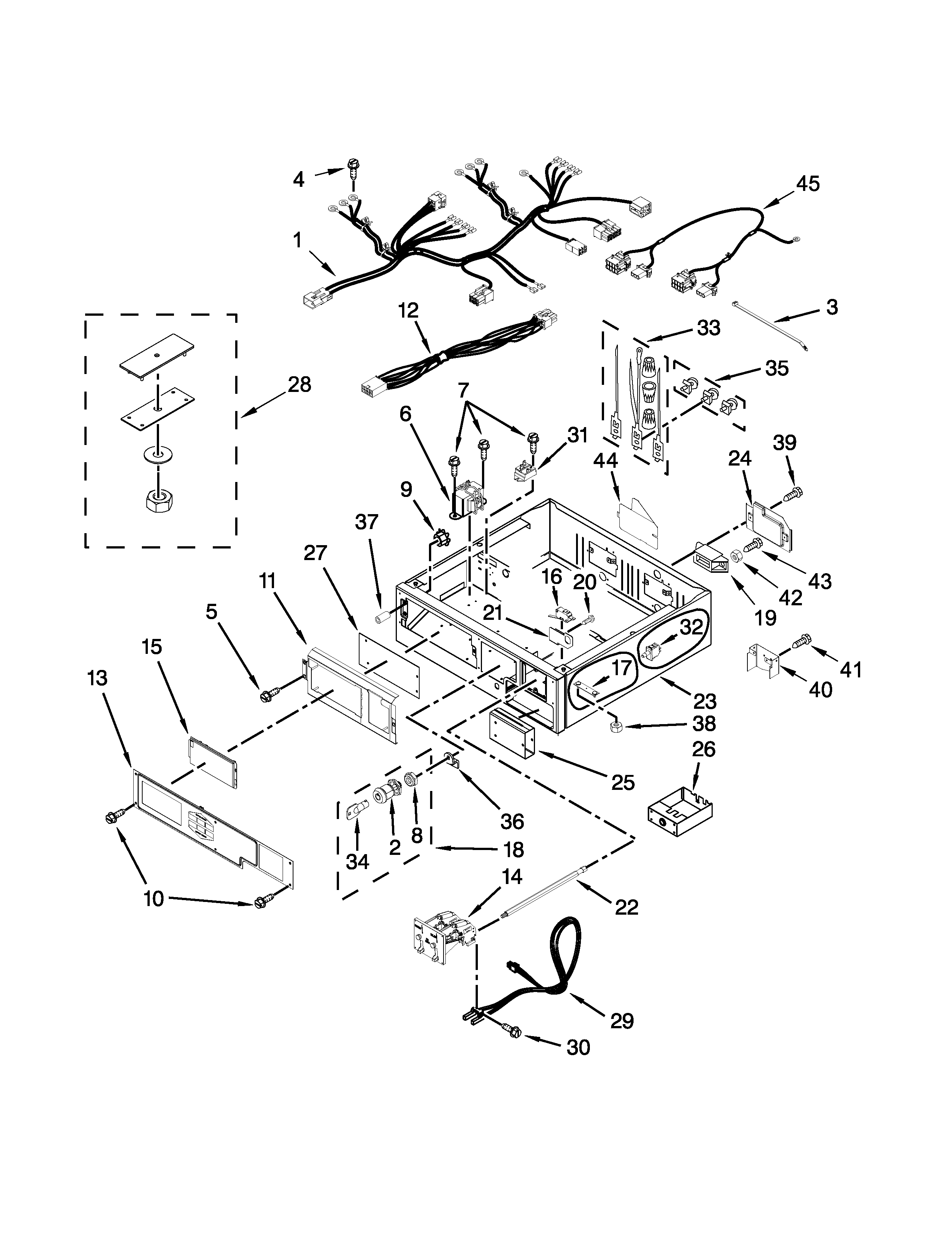 CONTROL PANEL AND SEPARATOR PARTS