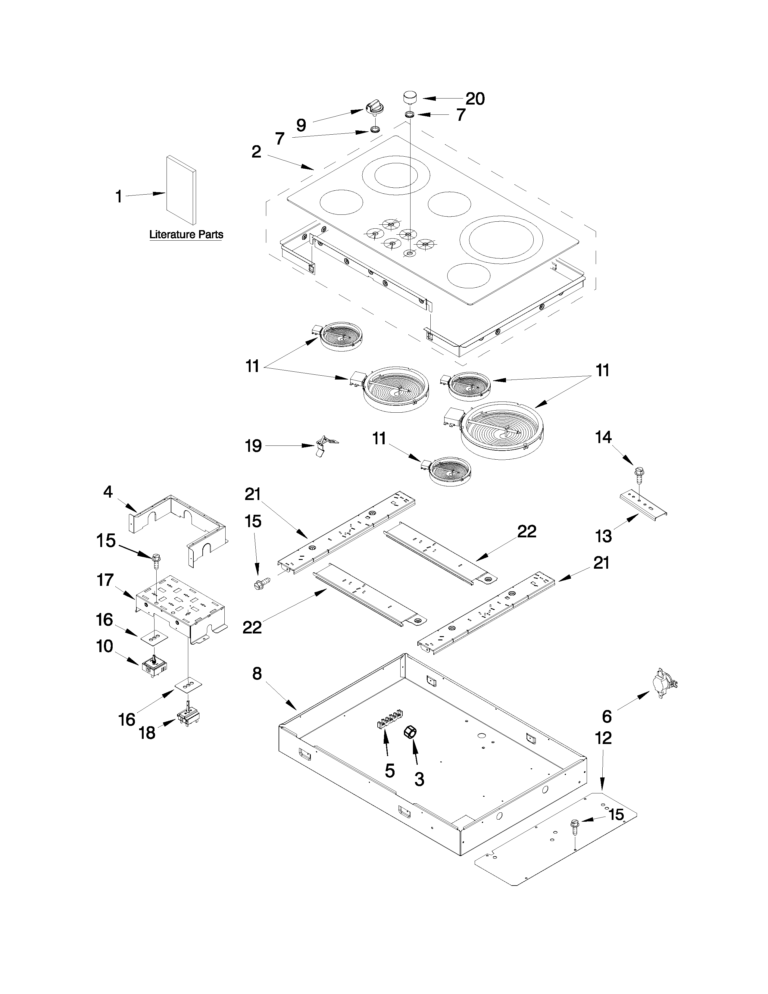 Cooktop parts