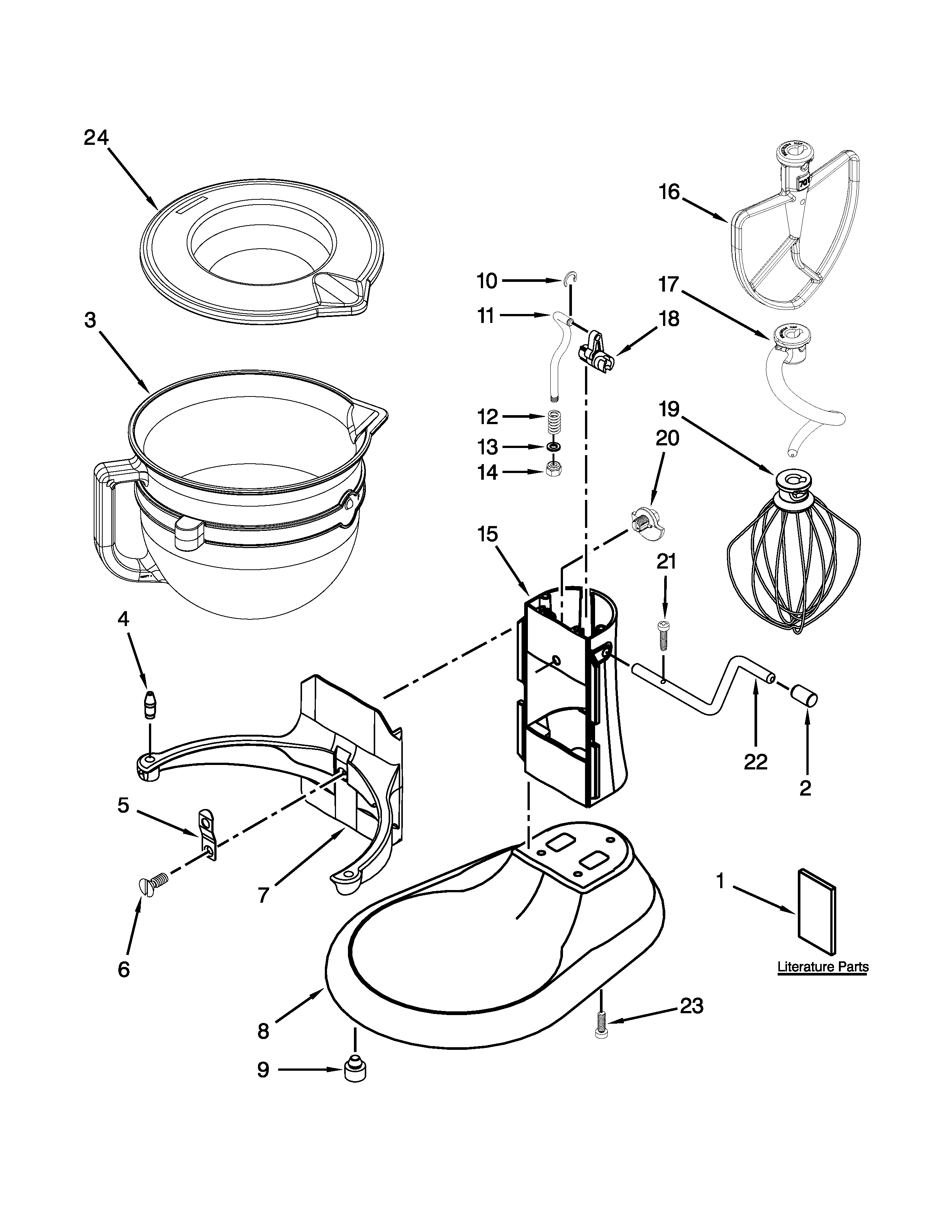 BASE AND PEDESTAL UNIT PARTS