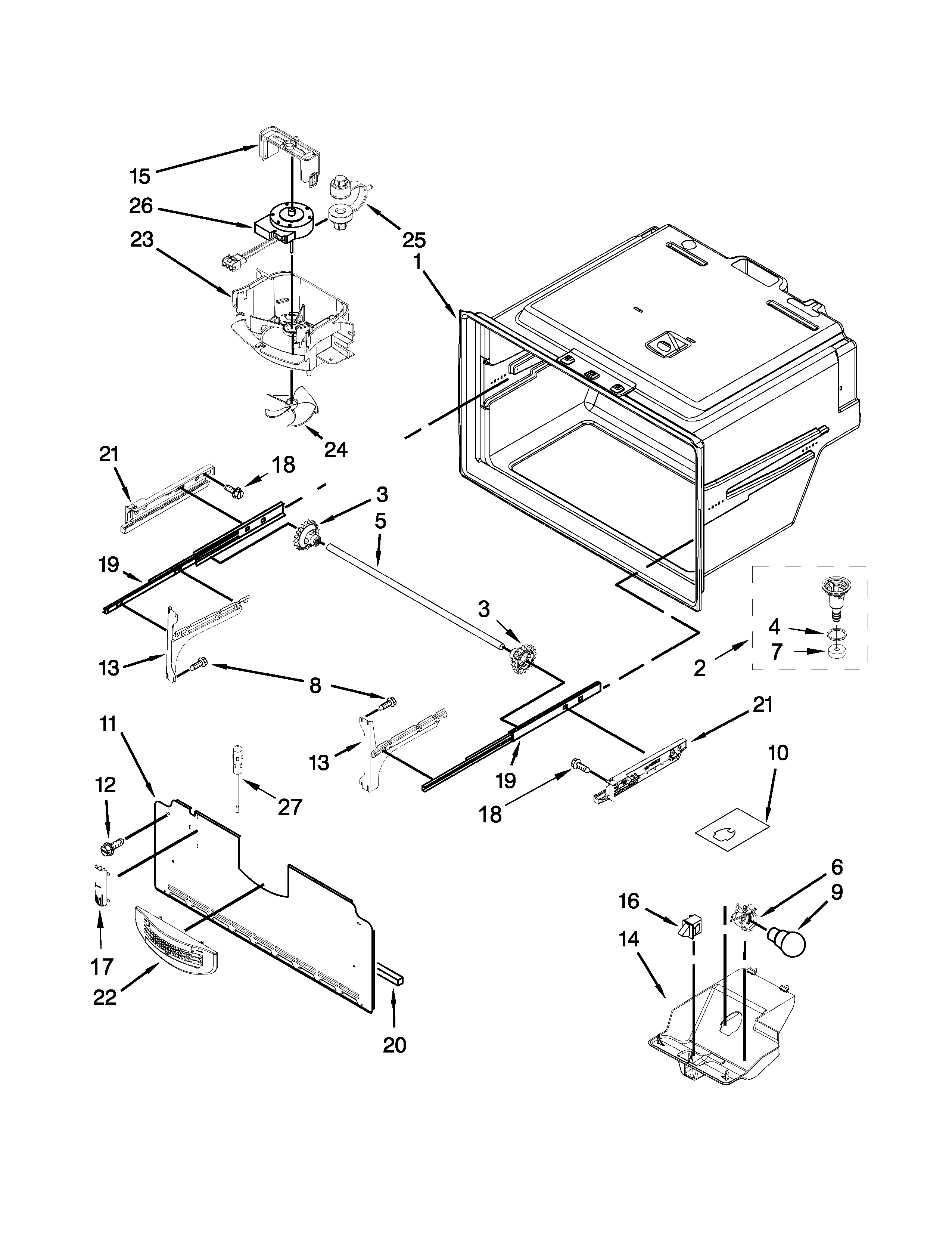FREEZER LINER PARTS