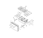 KitchenAid KRFC400EBL01 freezer door parts diagram