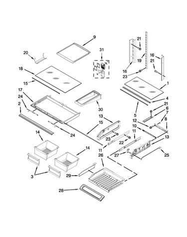 Shelf parts