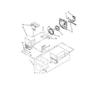 KitchenAid KRFC400EBL01 motor and ice container parts diagram