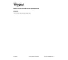 Whirlpool WRV976FDEM01 cover sheet diagram