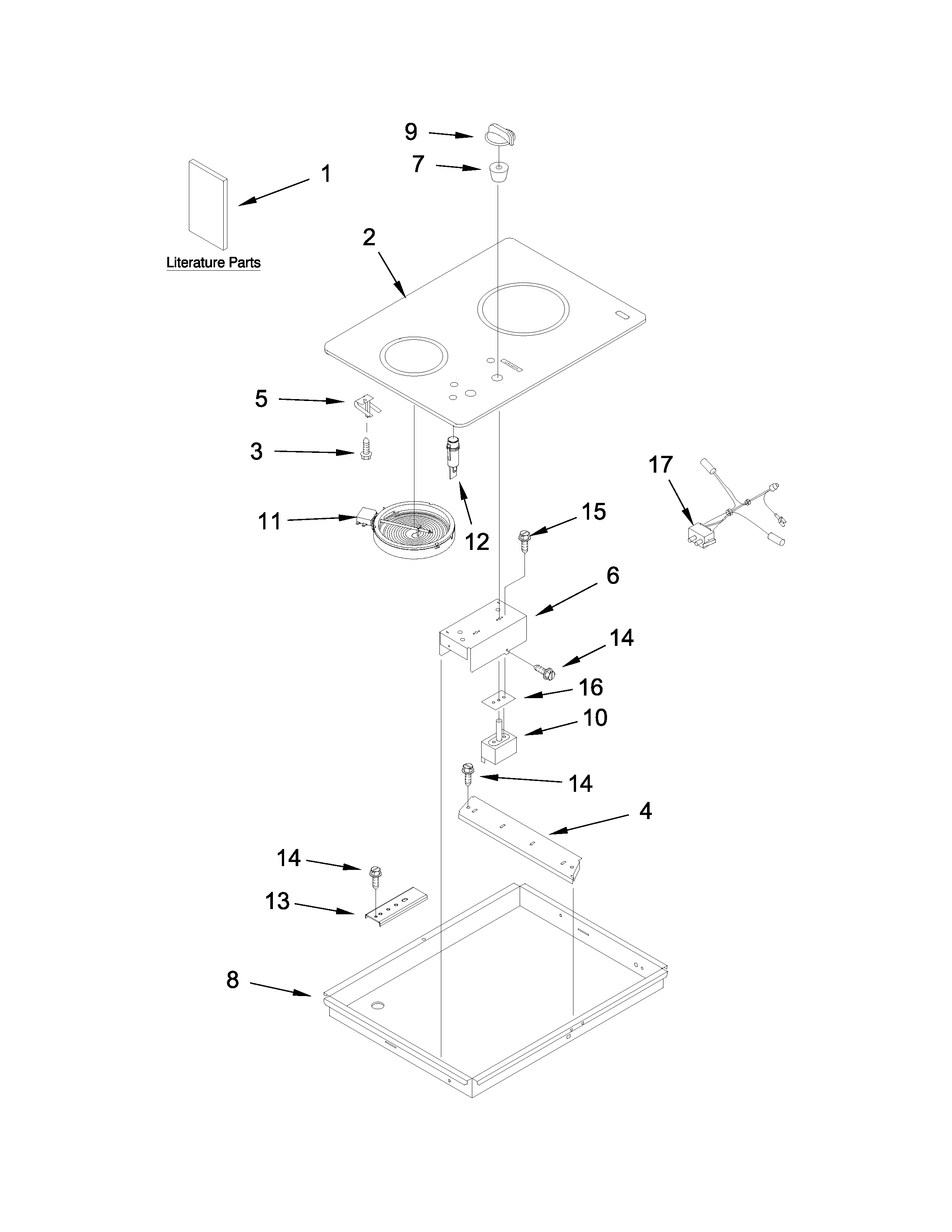 Cooktop parts