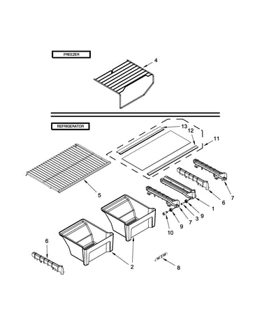 Shelf parts