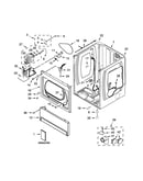 Lower cabinet and front panel parts