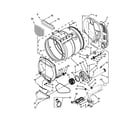 Maytag MLE27PDBGW1 upper and lower bulkhead parts diagram