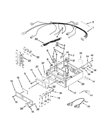 Control panel and separator parts