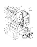 Lower cabinet and front panel parts