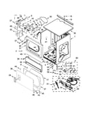Upper cabinet and front panel parts