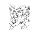 Maytag MLG26PDBXW1 upper and lower bulkhead parts diagram