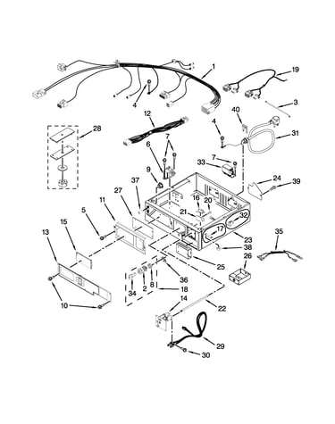 Control panel and separator parts