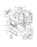 Lower cabinet and front panel parts