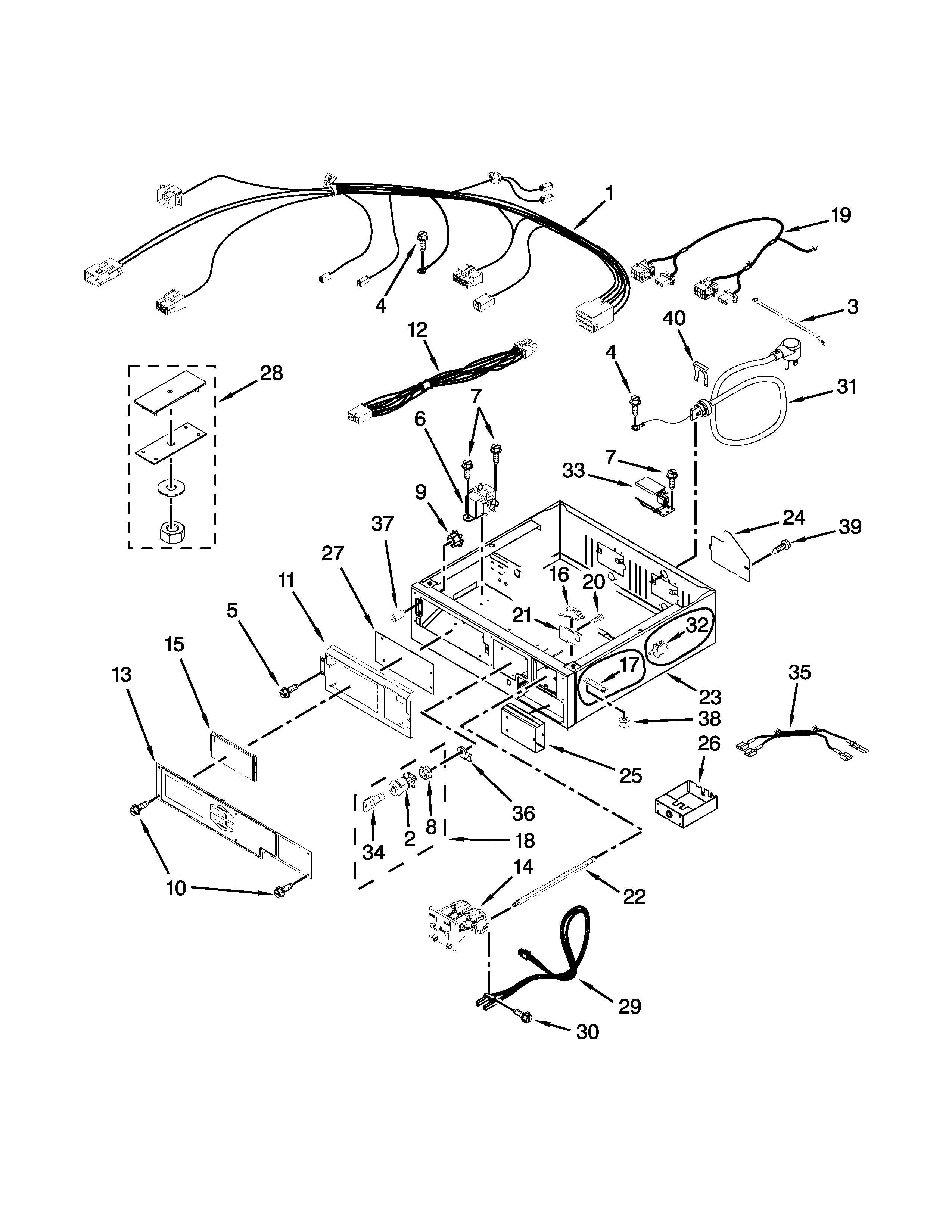 CONTROL PANEL AND SEPARATOR PARTS