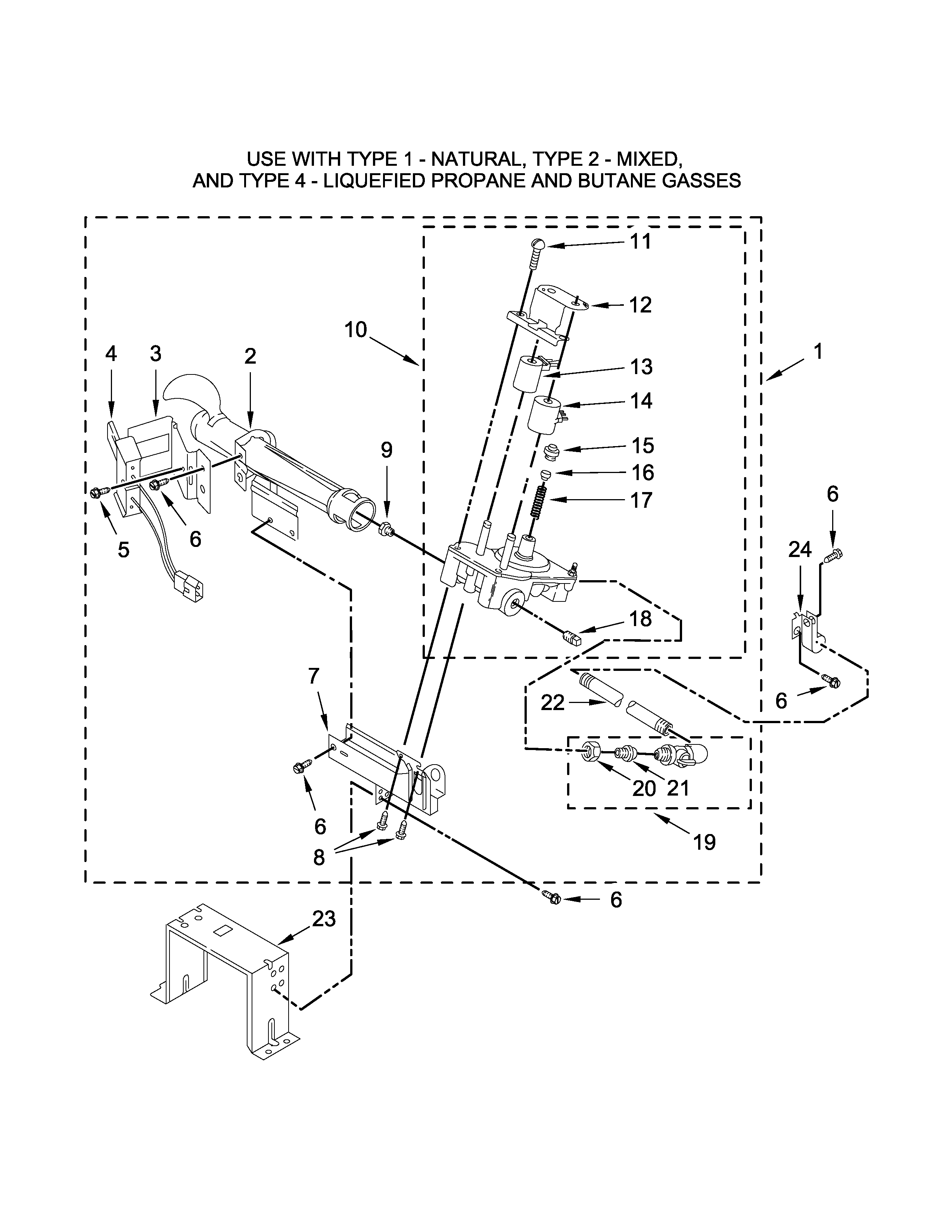 BURNER ASSEMBLY PARTS