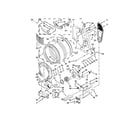 Maytag MED5500FC0 bulkhead parts diagram