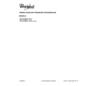 Whirlpool WRF532SMBM01 cover sheet diagram