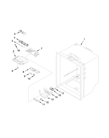 Refrigerator liner parts