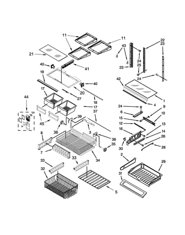 Shelf parts