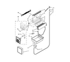 Whirlpool WRF532SMBB01 icemaker parts diagram