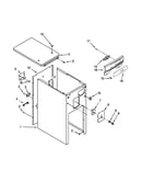 Cabinet and control parts
