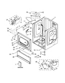 Lower cabinet and front panel parts