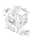 Upper cabinet and front panel parts