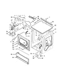 Upper cabinet and front panel parts