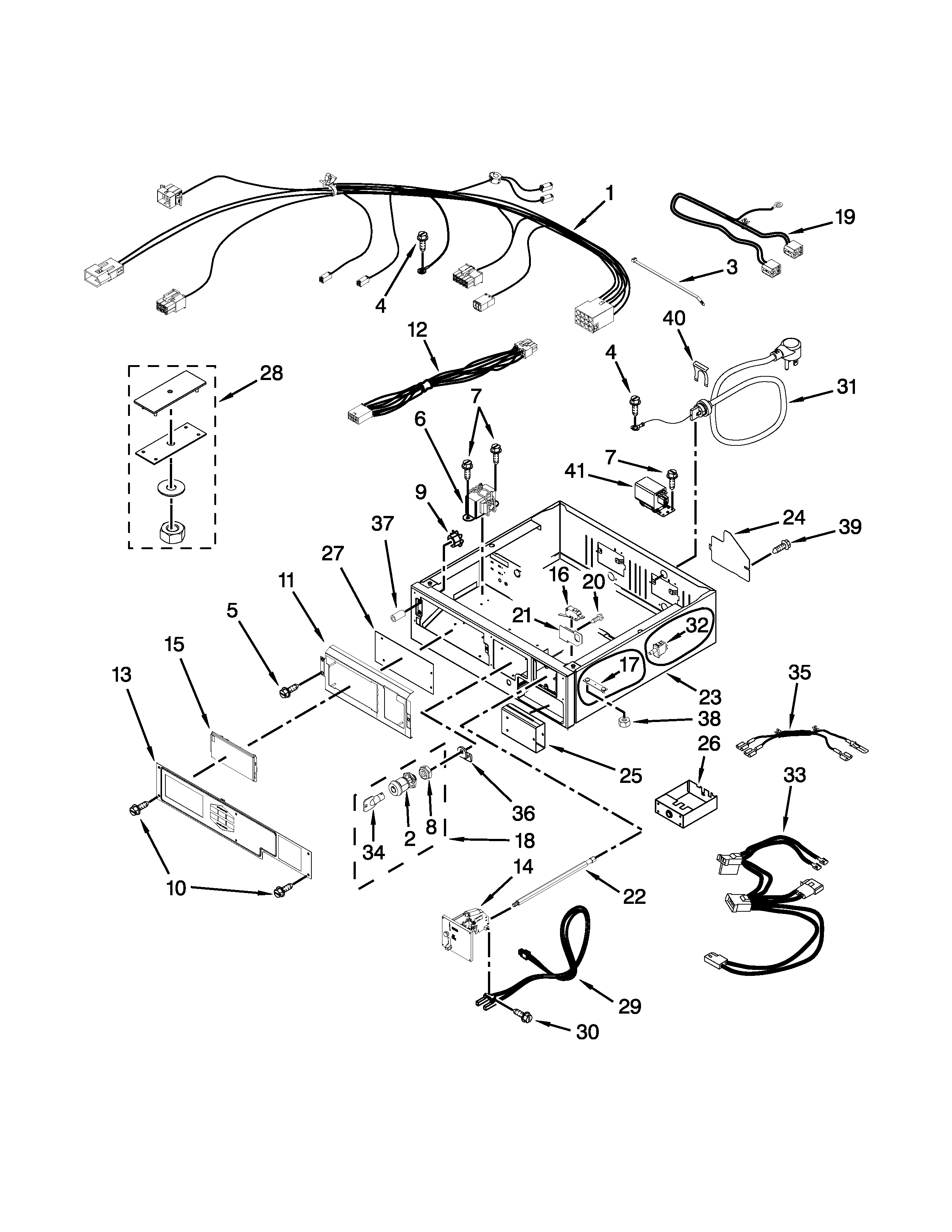 Control panel and separator parts